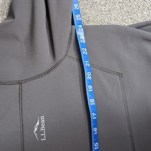 L.L. Bean Windproof Soft Shell Jacket Size Large In Alloy Gray Fleece Lined - Picture 11 of 13